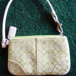 Coach wristlet wallet clutch